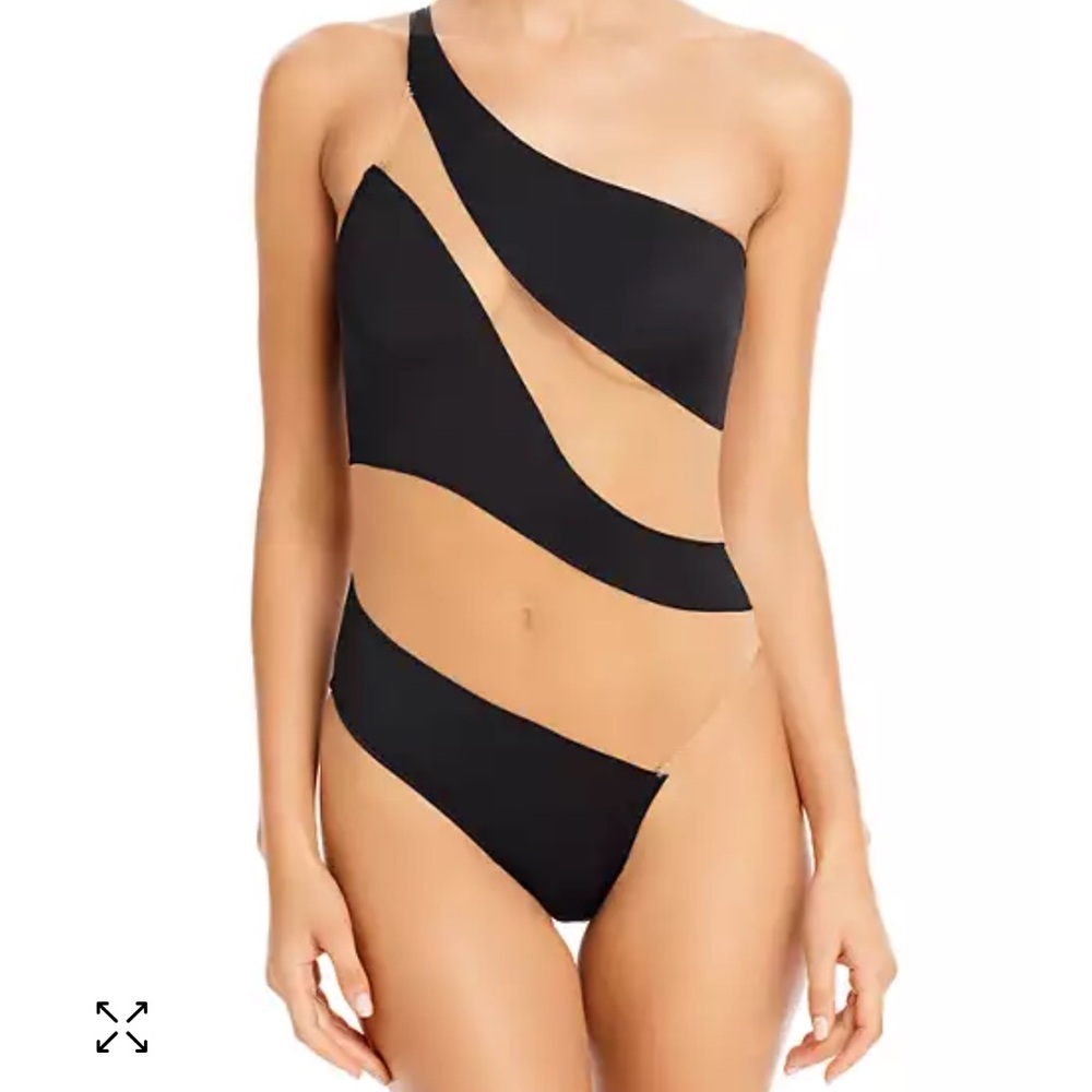 Norma Kamali Snake Mesh Swimsuit (M) — New w Tags